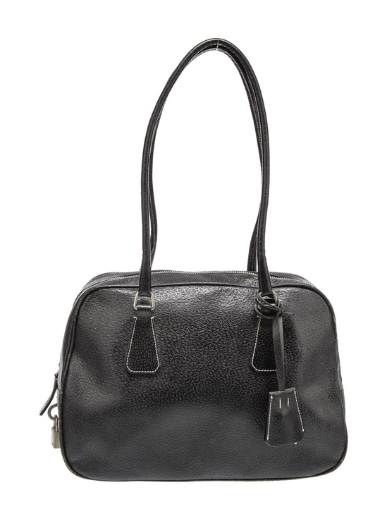 Prada Handbags - Prada Black Leather Shoulder Bag
